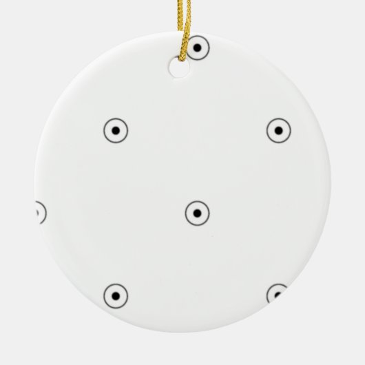 Laatste aangepaste tekst logo keramische Ornament (Voorkant)