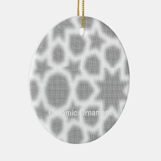 Laatste aangepaste tekst logo keramische Ornament (Rechts)