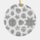 Laatste aangepaste tekst logo keramische Ornament (Voorkant)