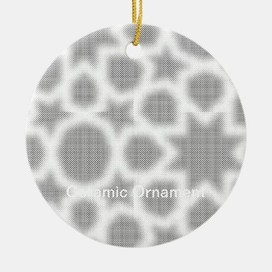 Laatste aangepaste tekst logo keramische Ornament (Voorkant)