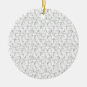 Laatste aangepaste tekst logo keramische Ornament (Voorkant)