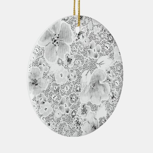 Laatste aangepaste tekst logo keramische Ornament (Rechts)