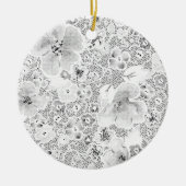 Laatste aangepaste tekst logo keramische Ornament (Voorkant)