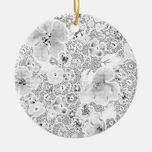 Laatste aangepaste tekst logo keramische Ornament