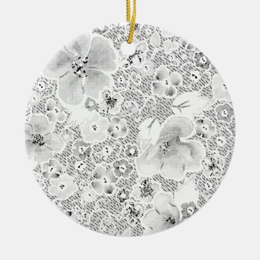 Laatste aangepaste tekst logo keramische Ornament (Voorkant)