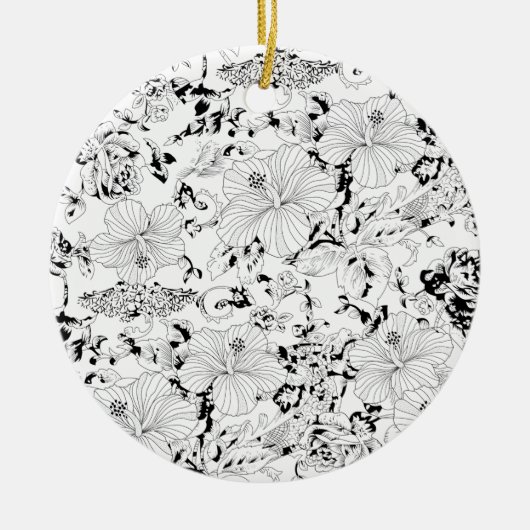 Laatste aangepaste tekst logo keramische Ornament (Voorkant)