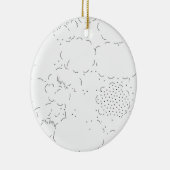 Laatste aangepaste tekst logo keramische Ornament (Rechts)