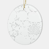 Laatste aangepaste tekst logo keramische Ornament (Links)