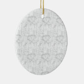 Laatste aangepaste tekst logo keramische Ornament (Rechts)