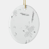 Laatste aangepaste tekst logo keramische Ornament (Rechts)