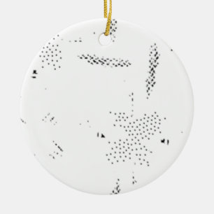 Laatste aangepaste tekst logo keramische Ornament