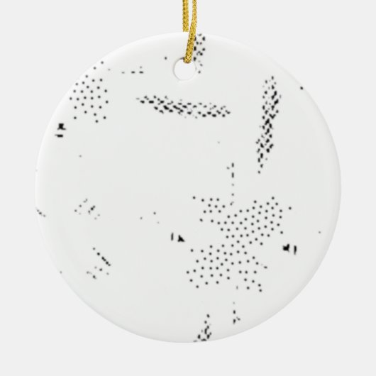 Laatste aangepaste tekst logo keramische Ornament (Voorkant)