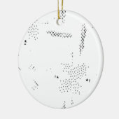Laatste aangepaste tekst logo keramische Ornament (Links)