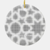 Laatste aangepaste tekst logo keramische Ornament (Achterkant)