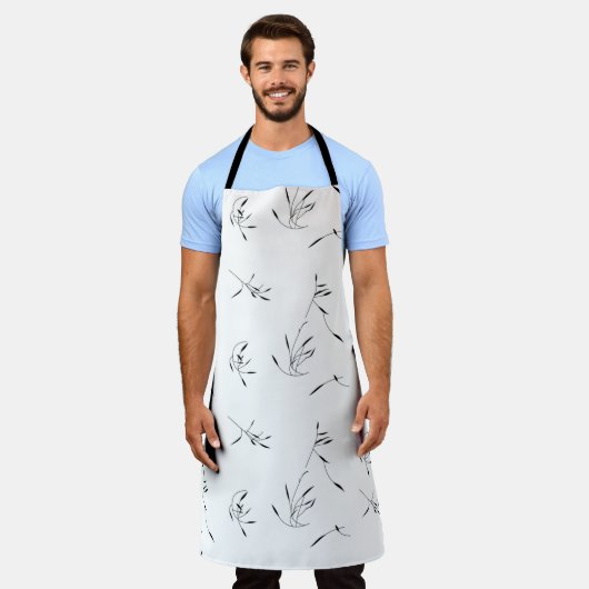 Laatste aangepaste tekst logo Schort (Gedragen)