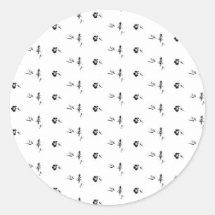 Laatste aangepaste tekst logo Stickers