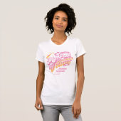 Laatste Afspraakje Weduwe Pink Oranje Vrijgezellen T-shirt (Voorkant volledig)