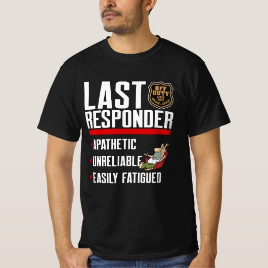 Laatste antwoord: uit dienst sinds 2007 t-shirt (Voorkant)