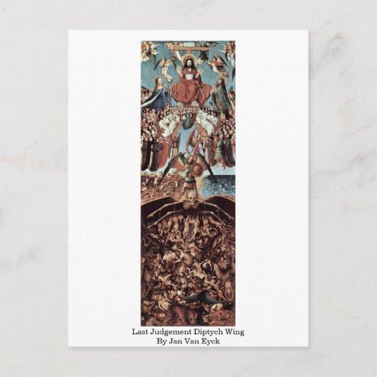 laatste arrest diptych wing Jan van eyck Briefkaart (Voorkant)