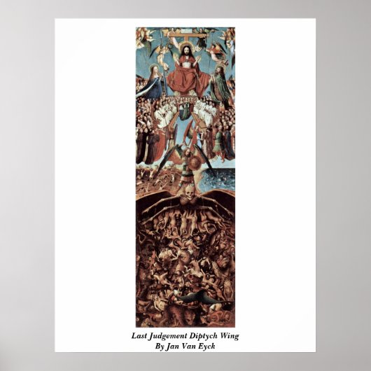 laatste arrest diptych wing Jan van eyck Poster (Voorkant)
