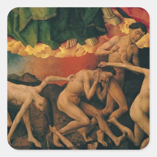 Laatste arrest, nadere gegevens over de ingang vierkante sticker (Voorkant)