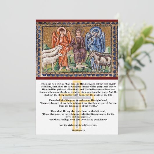 Laatste arrest - scheiding van schapen en geiten kaart (Staand voorkant)