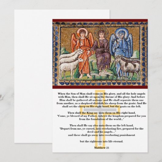 Laatste arrest - scheiding van schapen en geiten kaart (Voorkant / Achterkant)