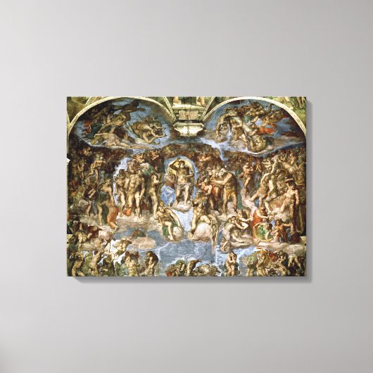 Laatste arrest van het Sistine Chapel 1538-41 Canvas Afdruk (Voorkant)