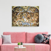 Laatste arrest van het Sistine Chapel 1538-41 Canvas Afdruk (Insitu (Woonkamer))