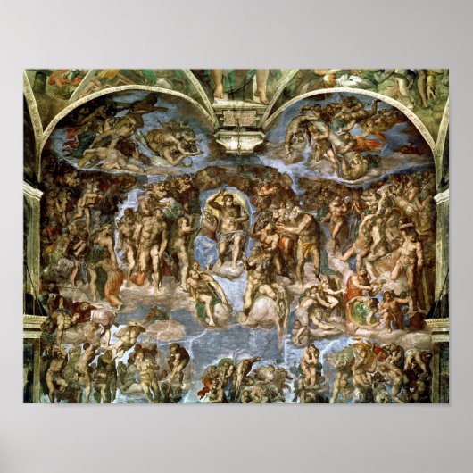 Laatste arrest van het Sistine Chapel 1538-41 Poster (Voorkant)