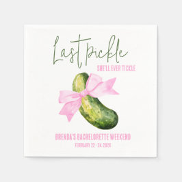 Laatste Augurk Die Ze Eens Tikt Bruidsfeest Servet