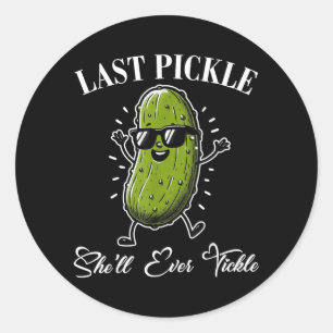 Laatste Augurk Schil Kietel Bachelorfeest Humor Ronde Sticker