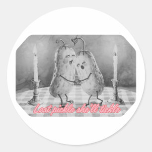 Laatste Augurk Zal Kietelen Grappige Bachelorett Ronde Sticker