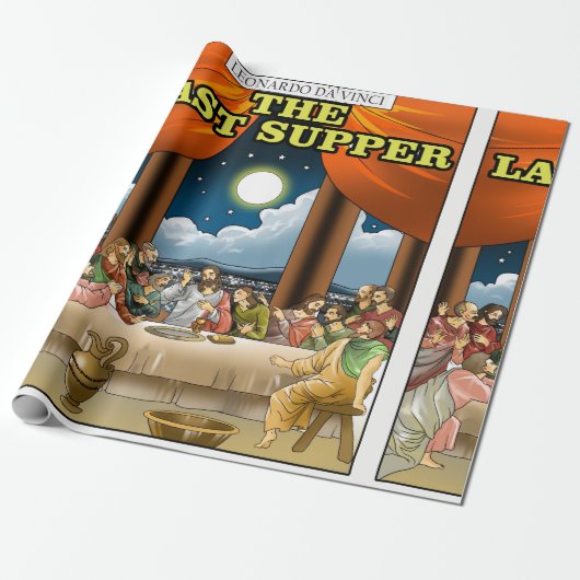 Laatste avondmaal inpakpapier (Uitgerold)