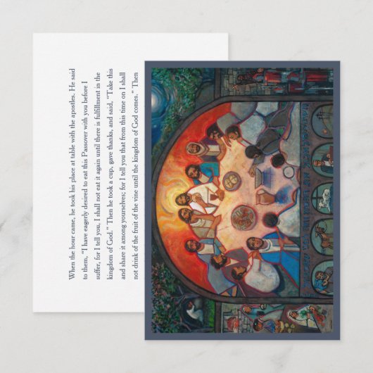 Laatste Avondmaal, Kaart voor de week, Lukas 22 (Voorkant / Achterkant)