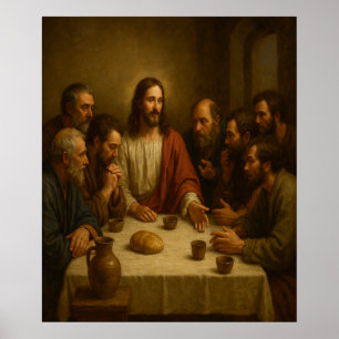 Laatste avondmaal met Jesus™ LDS Wall Art Poster
