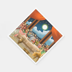 Laatste avondmaal papieren servetten