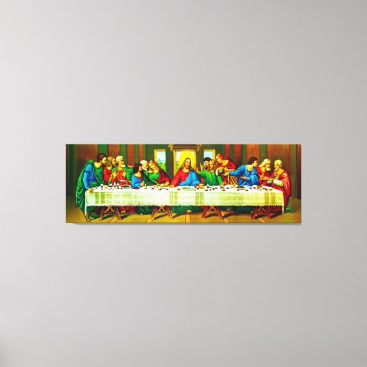 Laatste avondmaal stretched canvas Print (Voorkant)