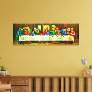 Laatste avondmaal stretched canvas Print