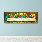 Laatste avondmaal stretched canvas Print (Insitu (Houten vloer))