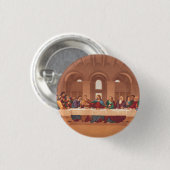 Laatste avondmaal van Jezus Christus Ronde Button 3,2 Cm (Voorkant /achterkant)