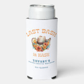 Laatste Bash in Nash Cowgirl Afscheidspartij Seltzer Blikjeskoeler (Seltzer Achterkant)