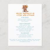 Laatste Bash Nash Cowgirl Afscheidscade Budget Flyer (Achterkant)