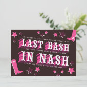 Laatste basis in Nash Bachelorette Party Kaart (Staand voorkant)