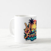 Laatste bel eerste chill groovy Mok (Voorkant links)