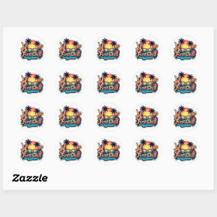 Laatste bel eerste chill groovy Sticker