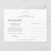 Laatste bewerkbare aankondiging van kleurhuwelijk  briefkaart (Achterkant)