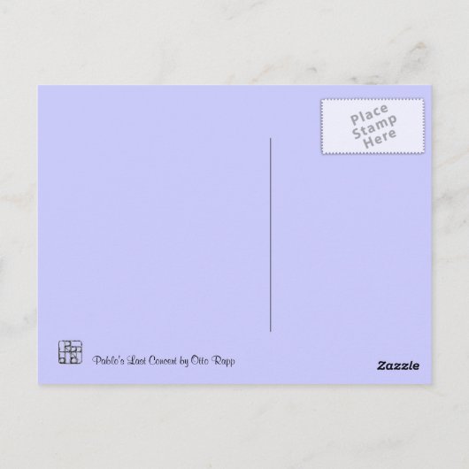 LAATSTE BEZORGDHEID VAN PABLO BRIEFKAART (Achterkant)