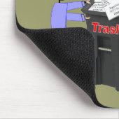 Laatste bezorging van postpersoneel in ruste muismat (Hoek)