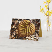 Laatste Blad Kaart (Gele Bloem)